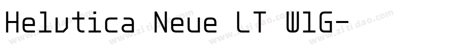 Helvtica Neue LT W1G字体转换